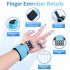 Silicone Finger Strengthener 3 Levels Resistances 40lb 60lb 75lb Finger Exerciser Recovery Physical Equipment black