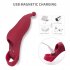 Silicone Finger Vibration Sleeve Rechargeable Women Vibrator Masturbators Couple Sex Toys Adult Supplies red