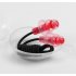 Silicone Gel Corded String Ear Plugs for Swimming Red