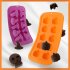 Silicone Halloween Style Biscuit Chocolate Bakery Mold Kitchen Baking  Accessories Orange pumpkin head