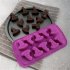 Silicone Halloween Style Biscuit Chocolate Bakery Mold Kitchen Baking  Accessories Brown skull
