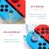 Silicone Handle Cover Non slip Drop resistant Protective Sleeve Compatible For Nintendo Switch Joycon GNS 253 001   Blue Red