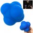Silicone Hexagonal Reaction Ball Agility Coordination Reflex Exercise Sports Fitness Training Ball blue