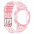 Silicone Integrated Watch Case Band Bracelet Cover Strap 40mm   44mm Compatible For Samsung Galaxy Watch4 transparent pink 44MM