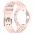 Silicone Integrated Watch Case Band Bracelet Cover Strap 40mm   44mm Compatible For Samsung Galaxy Watch4 transparent pink 44MM
