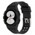 Silicone Integrated Watch Case Band Bracelet Cover Strap 40mm   44mm Compatible For Samsung Galaxy Watch4 transparent pink 44MM