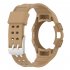 Silicone Integrated Watch Case Band Bracelet Cover Strap 40mm   44mm Compatible For Samsung Galaxy Watch4 transparent pink 44MM