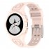 Silicone Integrated Watch Case Band Bracelet Cover Strap 40mm   44mm Compatible For Samsung Galaxy Watch4 transparent pink 44MM