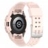 Silicone Integrated Watch Case Band Bracelet Cover Strap 40mm   44mm Compatible For Samsung Galaxy Watch4 transparent pink 44MM