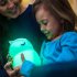 Silicone Kids Night  Light Dimmable Led Parenting Lamp With Touch sensor Remote Control Rechargeable 9 color Changing Lights Charging remote control