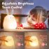 Silicone Led Bunny Lamp Rechargeable Touch Sensor Nursery Night Light With Timer Girls Birthday Gifts yellow light