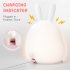 Silicone Led Bunny Lamp Rechargeable Touch Sensor Nursery Night Light With Timer Girls Birthday Gifts yellow light