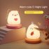 Silicone Led Night Light 1200mah Lithium Battery Cute Animal Bedroom Bedside Table Lamp for Kids Room pig