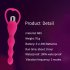 Silicone Long Pull Beads Vibrator Anal Plug Massage Women Masturbation Product Silicone Sex Toys Pink  boxed 