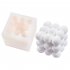 Silicone Magic Round  Cube Shaper Candle Mould Mutilayer Diy Mold For Cake Bakery Candle White 6 6 7 6cm Drilled Magic Cube
