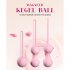 Silicone Magnetic kegels Balls Egg Smart Ball Vaginal Tighten Exercise Machine Vibrator Ball Sex Toys for Womens Pink L
