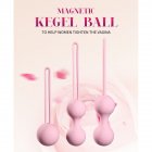 Silicone Magnetic kegels Balls Egg Smart Ball Vaginal Tighten Exercise Machine Vibrator Ball Sex Toys for Womens Pink L
