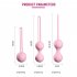Silicone Magnetic kegels Balls Egg Smart Ball Vaginal Tighten Exercise Machine Vibrator Ball Sex Toys for Womens Pink L