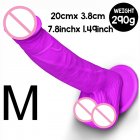 Silicone Manual Dick Penis Dildo Suction Cup Female Masturbation Device Sextoys Adult Sexual Products M