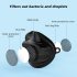 Silicone Masks 30pcs Filter Paper Face Mouth Mask Anti dust Mask Filter Replacement Health Care black