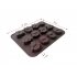 Silicone Mold DIY Cute 12 Holes Owl Shape Chocolate Candy Cake Mould Baking Tool 20 15 3 1 6cm
