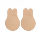 Silicone Nipple Cover Rabbit pasties Lifting Patch Invisible Breathable Rabbit Breast Lifting Patch High Viscosity Rabbit Ears Breast Lifting Patch Skin color C_opp bag packaging