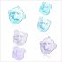 Silicone Pacifiers Baby Cartoon Silicone Teether Pacifiers Newborn Soother Accessories Piggy Purple