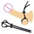 Silicone Penis Ring Male Soft Premium Stretchy Cock Ring Penis Enlargers Sex Toy For Men   Couples Pleasure black