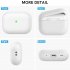 Silicone Protective Case 1 2mm Ultra thin Split Cover With Lanyard Protector Compatible For Airpods Pro 2 White