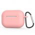 Silicone Protective Case For Airpods Pro 3 generation Earphone Protective Cover With Key Chain Purple