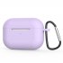 Silicone Protective Case For Airpods Pro 3 generation Earphone Protective Cover With Key Chain Lavender