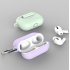 Silicone Protective Case For Airpods Pro 3 generation Earphone Protective Cover With Key Chain Lavender