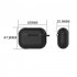 Silicone Protective Case For Airpods Pro 3 generation Earphone Protective Cover With Key Chain Lavender