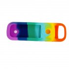 Silicone Protective Case Compatible For Roku Tv Series Universal Smart Remote Control Shockproof Protector Cover rainbow