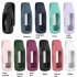 Silicone Protective Case Skin Clip Steel Clip Protector Holder Watch Cover Compatible For Fitbit Inspire3 White