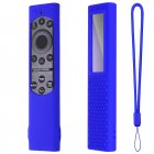 Silicone Protective Case Tv Remote Control Dustproof Cover Sleeve Compatible For Samsung BN59-01265A BN59-01357A BN59-01390A RMCSPB1FP1 blue suit