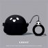 Silicone Protective Case Spooky Halloween Ghosts Design Dark Lighting Cover With Ring Compatible For AirPods 2nd Gen AirPods Pro luminous Airpods 3rd generation