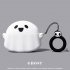 Silicone Protective Case Spooky Halloween Ghosts Design Dark Lighting Cover With Ring Compatible For AirPods 2nd Gen AirPods Pro luminous Airpods 3rd generation