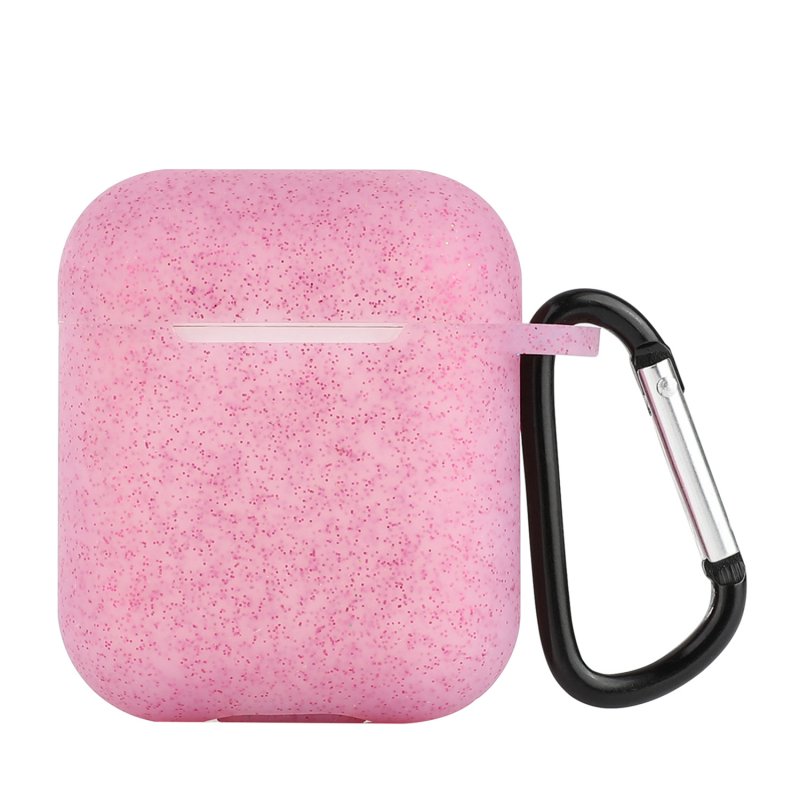Silicone Protective Case for Airpods Anti-drop Anti-Scratch Starry Sky Design Pink