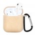 Silicone Protective Case for Airpods Anti drop Anti Scratch Starry Sky Design Golden