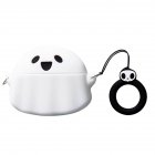 Silicone Protective Case Spooky Halloween Ghosts Design Dark Lighting Cover With Ring