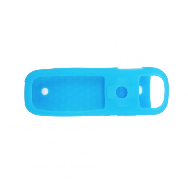 Silicone Protective Case Compatible For Roku Tv Series Universal Smart Remote Control Shockproof Protector Cover fluorescent blue