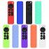 Silicone Protective Cover Suitable For Apple 2021 Tv Siri 4k Remote Control Silicone Anti slip Dust proof Protective Case Y31 Luminous Green