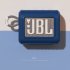Silicone Protective Cover Portable Anti fall Dust proof Storage Box Soft Shell Compatible For JBL Go3 Speaker navy blue