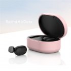 Silicone Protective Cover Earphone Case for Xiaomi Redmi Airdot TWS Bluetooth Earphone Fashion Version Wireless Pink