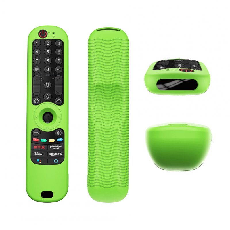 Silicone Protective Remote Control Cover Waterproof Case Compatible For Lg An-mr21gc Mr21n/21ga Tv Remote Luminous green