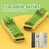 Silicone Protective Sleeve Crocodile shaped Cover Compatible For Samsung Smartone3 Generation Smart Tv Remote Control yellow   green
