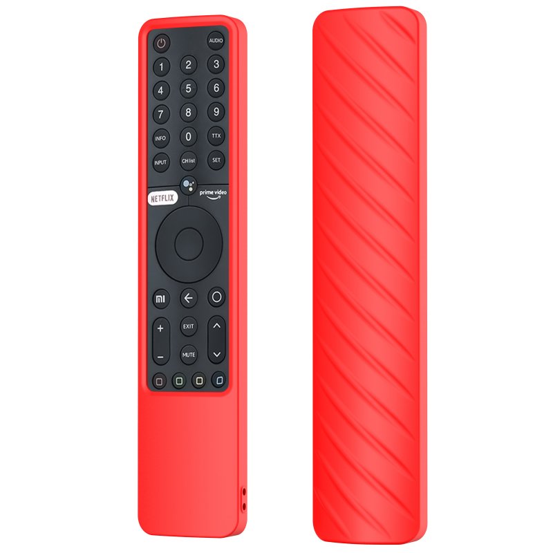 Silicone Remote Control Case Compatible For Xiaomi P1 Mi Tv A2 58 55 50 43 32 43 P1e55 Xmrm-19 Protective Cover red
