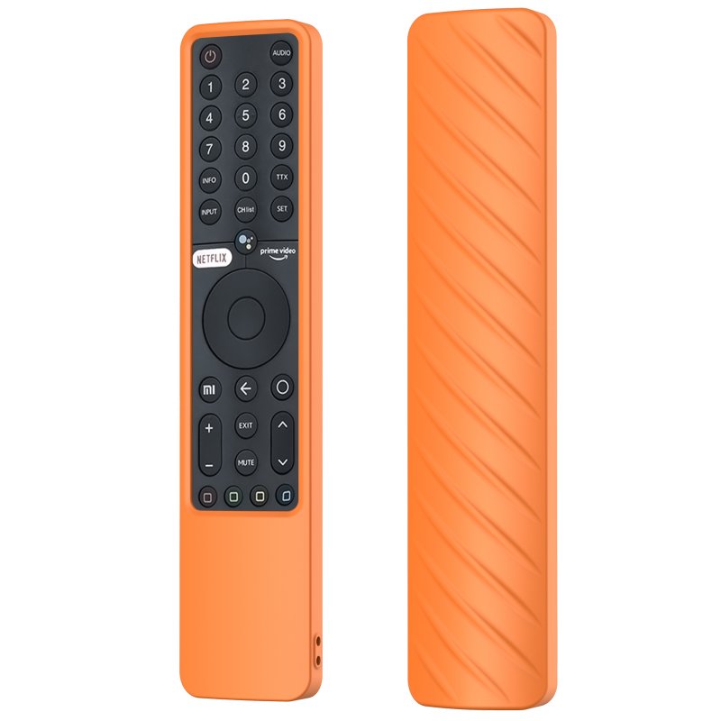 Silicone Remote Control Case Compatible For Xiaomi P1 Mi Tv A2 58 55 50 43 32 43 P1e55 Xmrm-19 Protective Cover orange