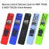 Silicone Remote Control Case Scratch Proof Protective Cover Compatible For Sony Rmf mg3 tx520u Voice Remote blue